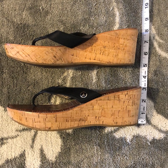 Sam Edelman Romy cork wedge flip flop sandals - Picture 4 of 8